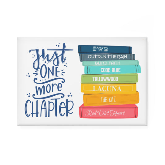 Just One More Chapter - Button Magnet, Rectangle