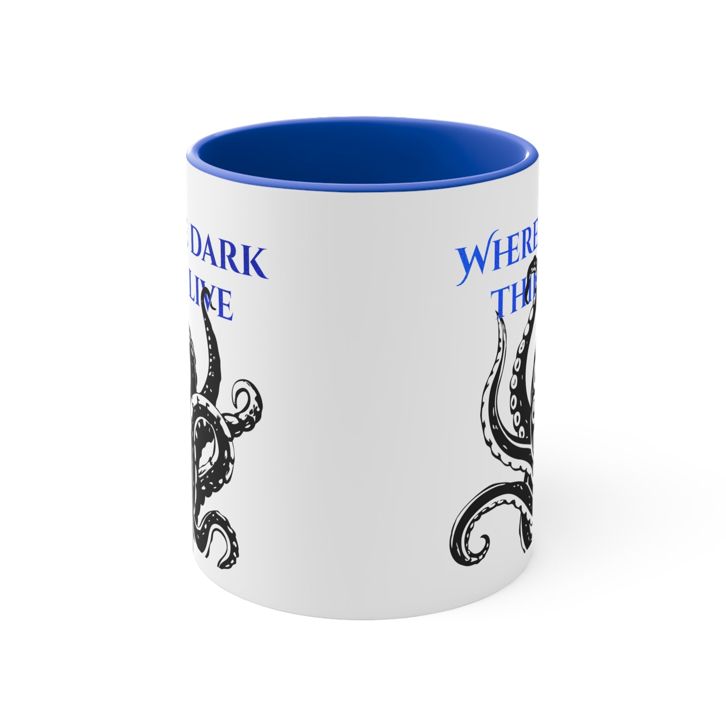 Tenebrae Blue Accent Mugs, 11oz
