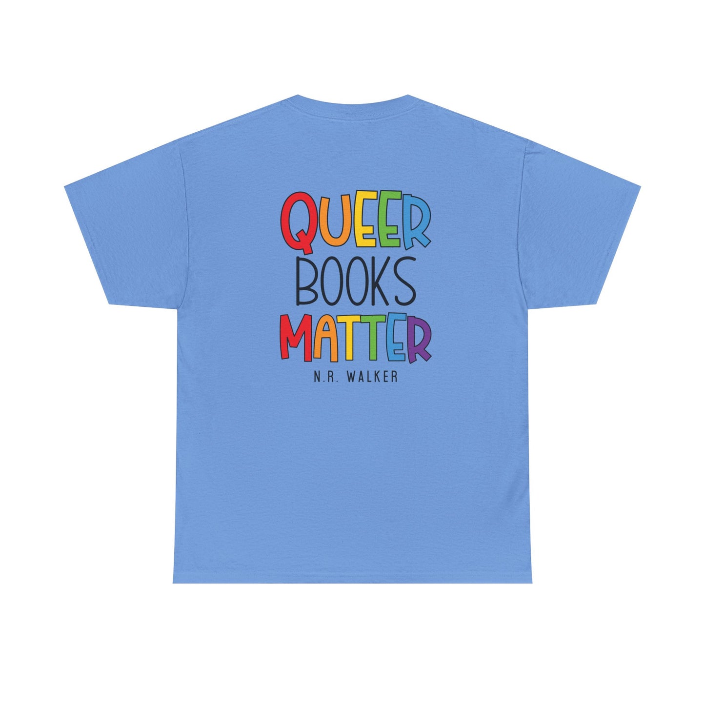 Queer Books Matter Tee, Unisex Heavy Cotton Tee for LGBTQ+ Readers