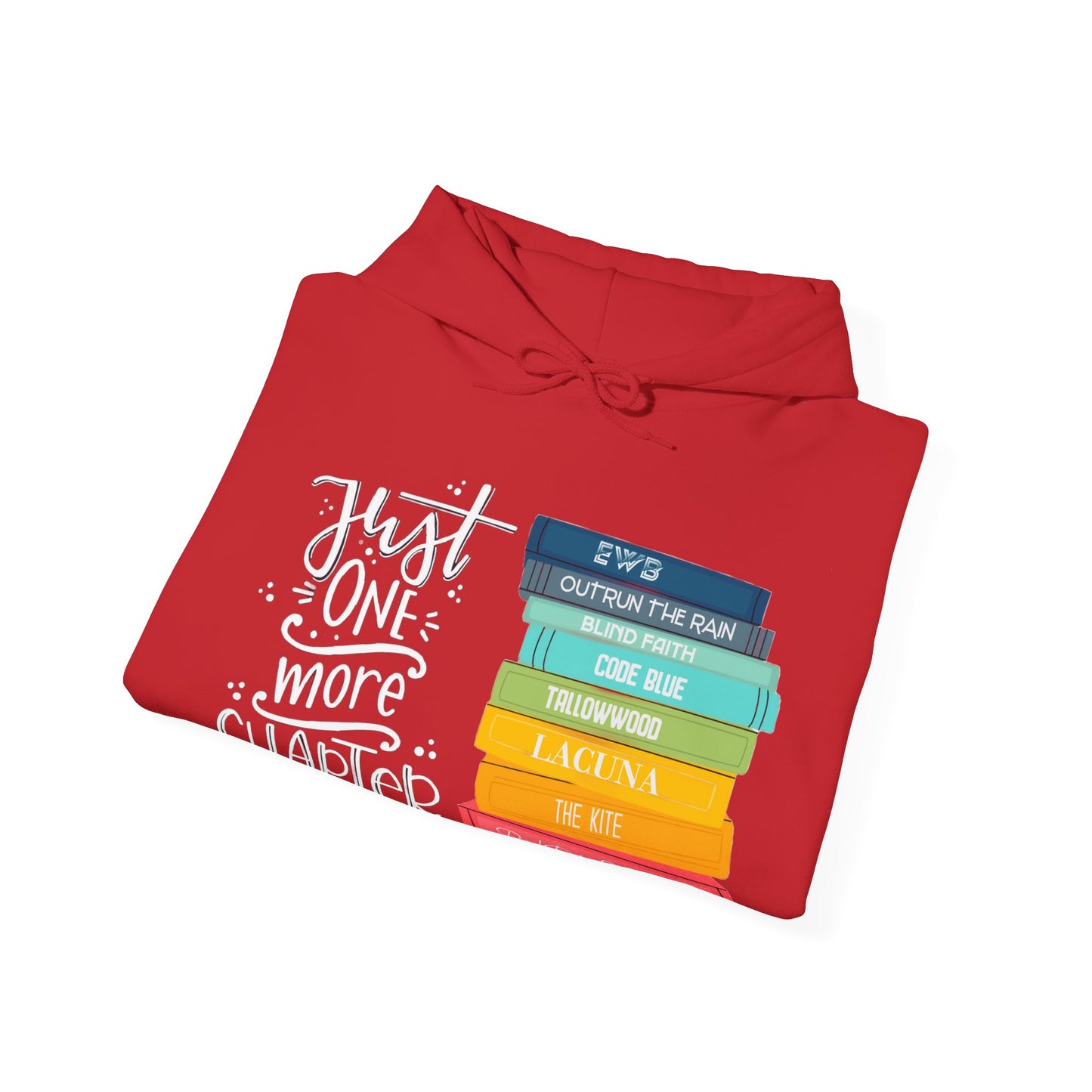 Just One More Chapter - books with titles - Unisex Heavy Blend™ Hooded Sweatshirt