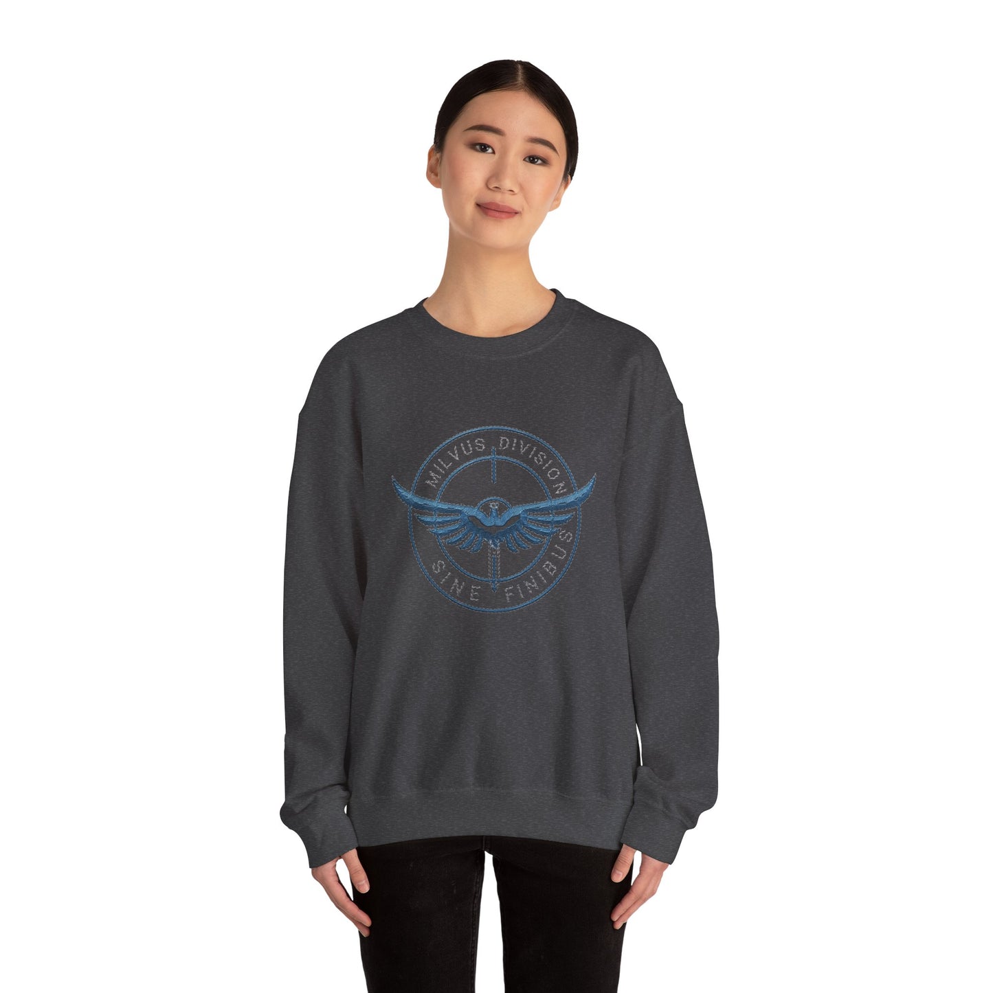 Milvus Division logo Unisex Heavy Blend™ Crewneck Sweatshirt