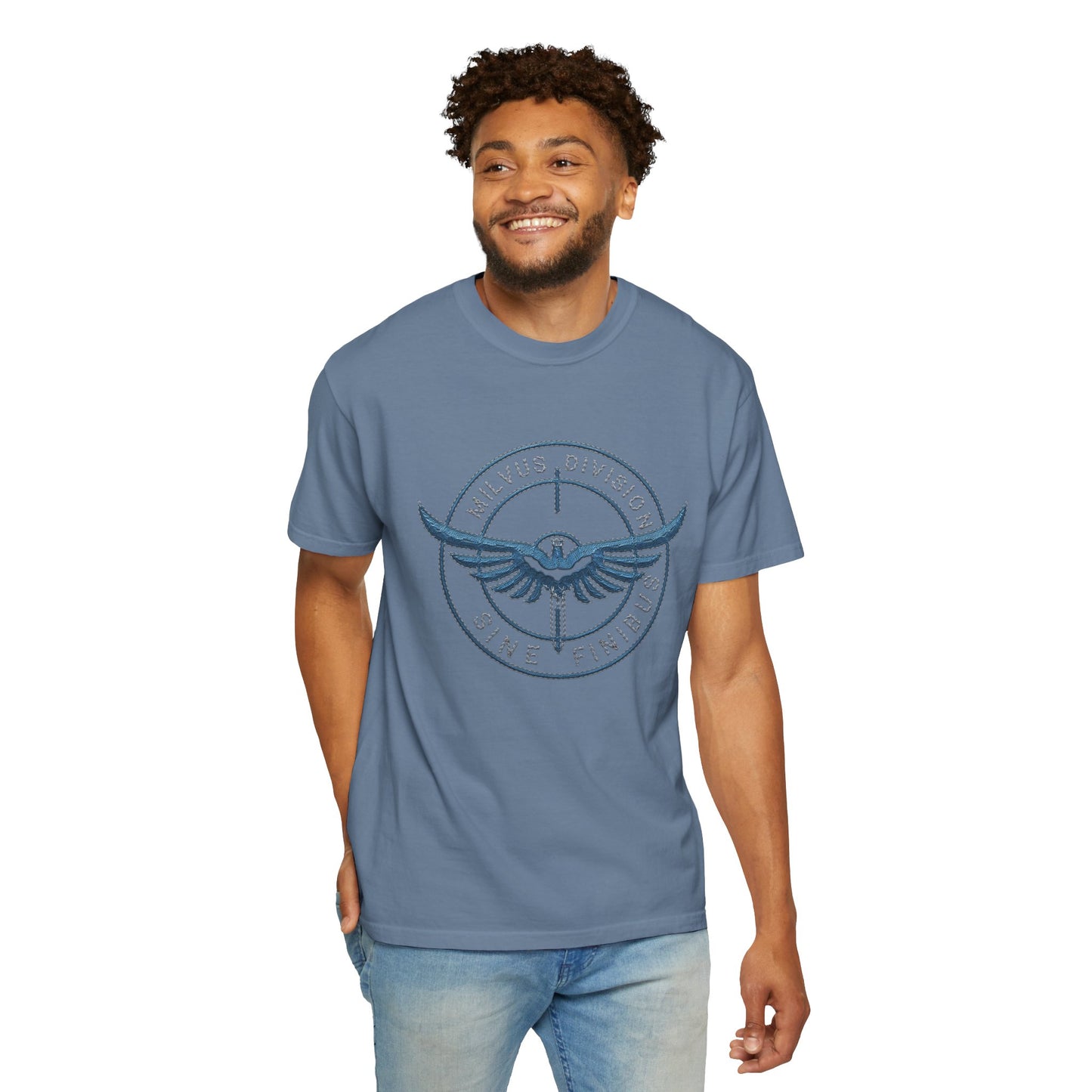 Milvus Division Logo Unisex Garment-Dyed T-Shirt