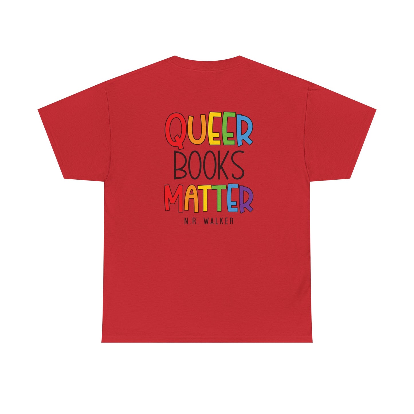 Queer Books Matter Tee, Unisex Heavy Cotton Tee for LGBTQ+ Readers