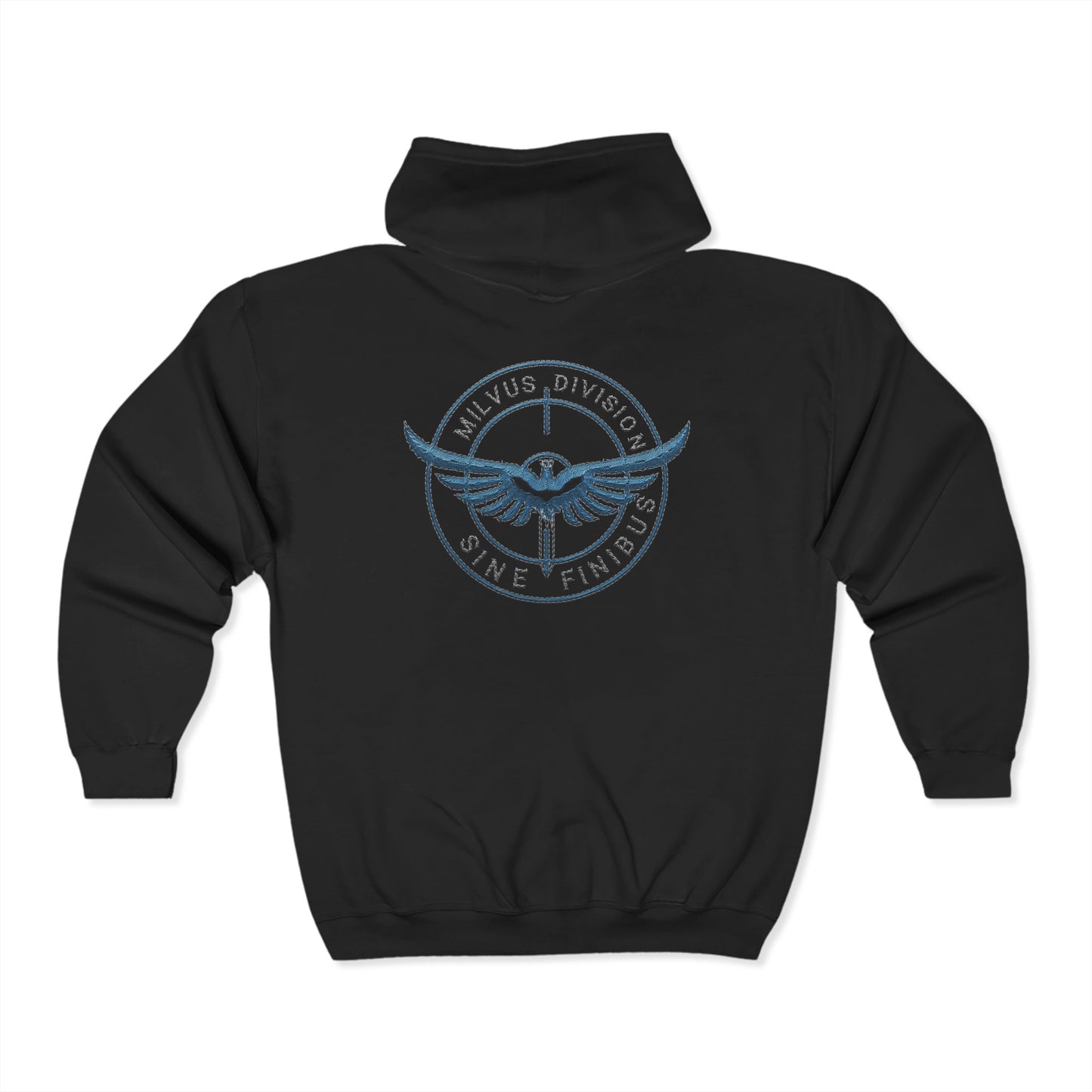 Milvus Division Logo Unisex Full Zip Hoodie