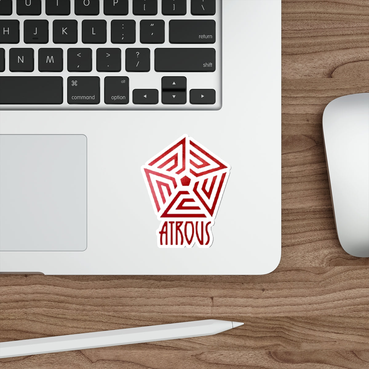 Atrous Code Red Die-Cut Stickers (cut to shape)