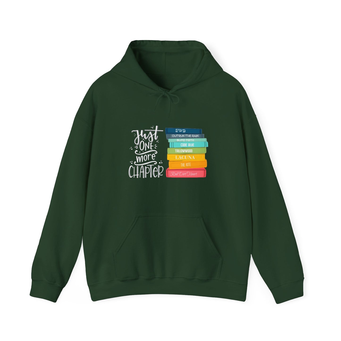 Just One More Chapter - books with titles - Unisex Heavy Blend™ Hooded Sweatshirt