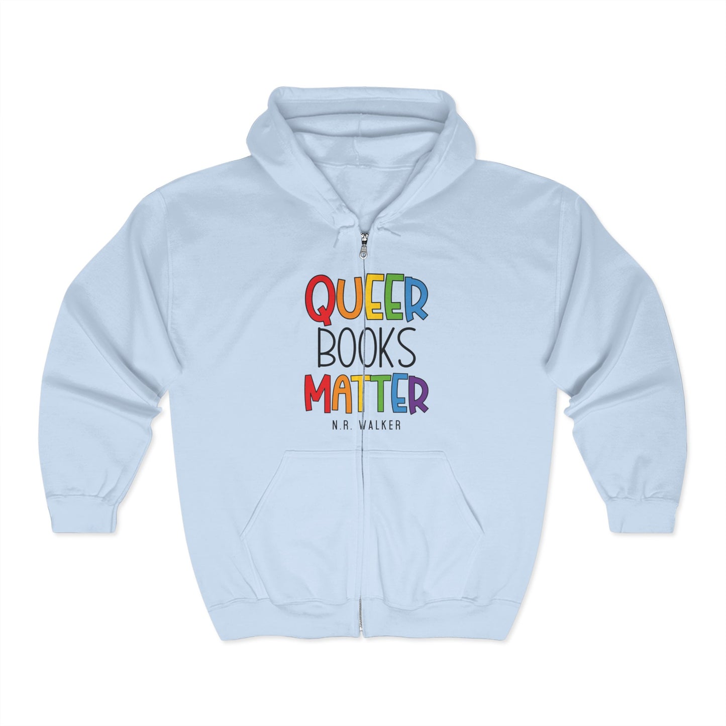 Queer Books Matter Unisex Zip Hoodie