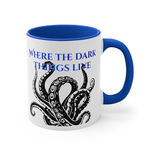 Tenebrae Blue Accent Mugs, 11oz