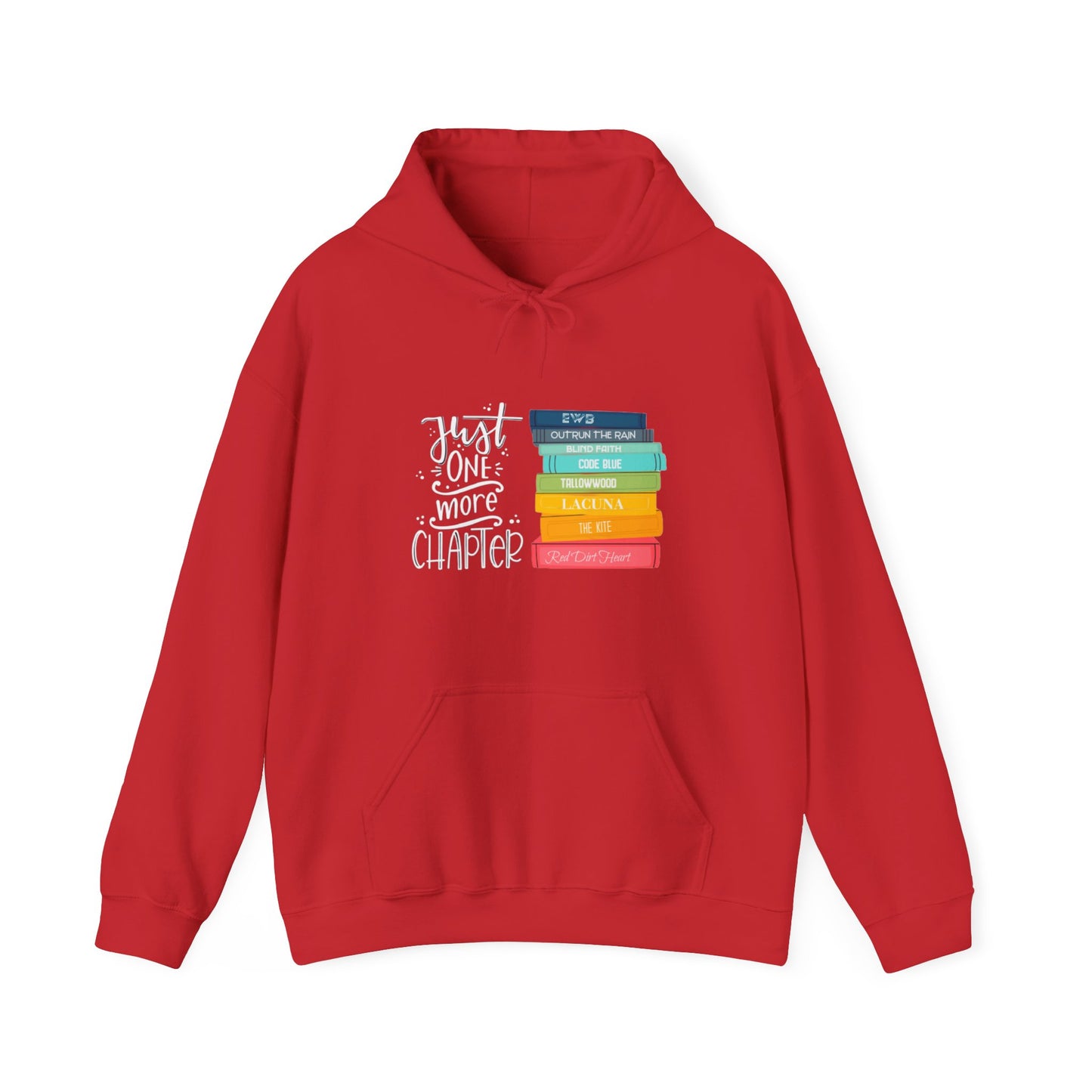 Just One More Chapter - books with titles - Unisex Heavy Blend™ Hooded Sweatshirt