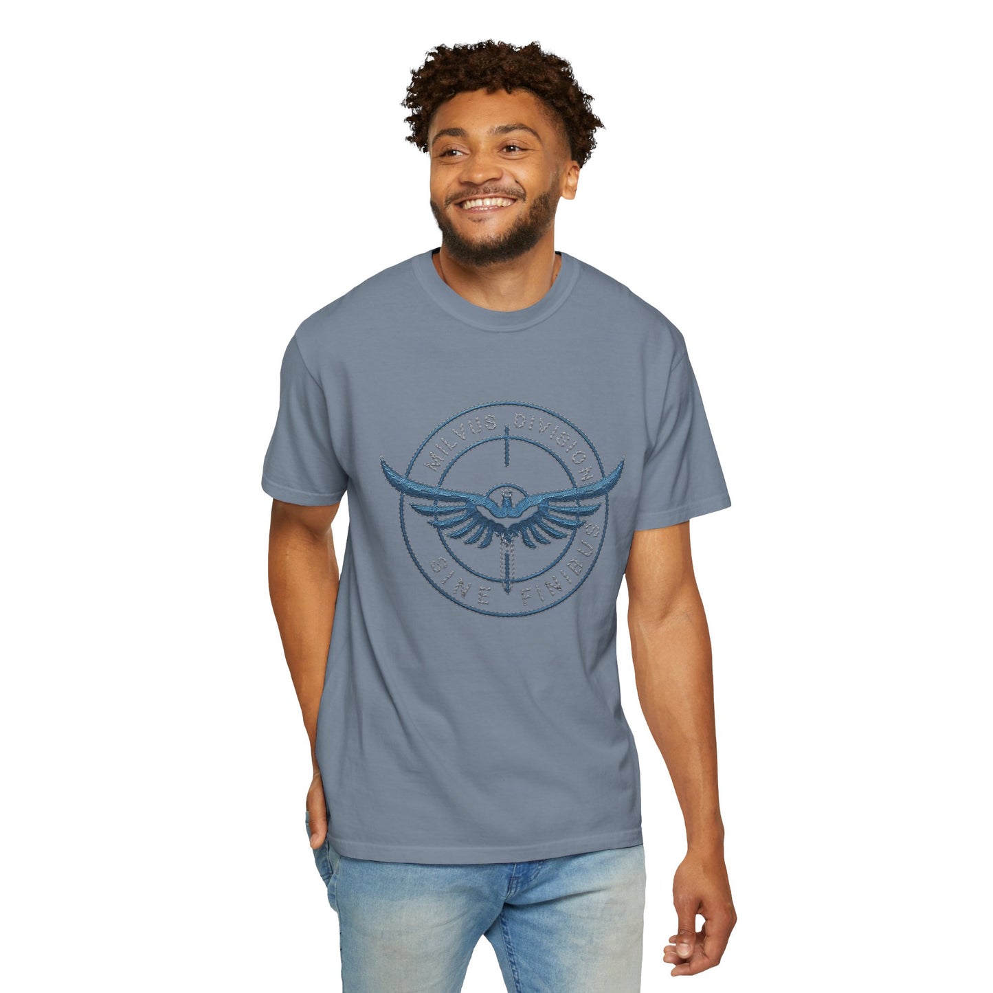 Milvus Division Logo Unisex Garment-Dyed T-Shirt
