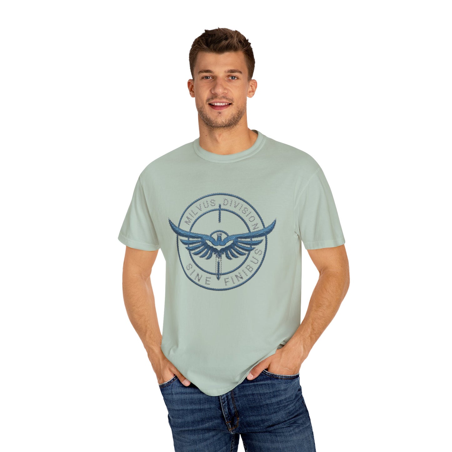 Milvus Division Logo Unisex Garment-Dyed T-Shirt