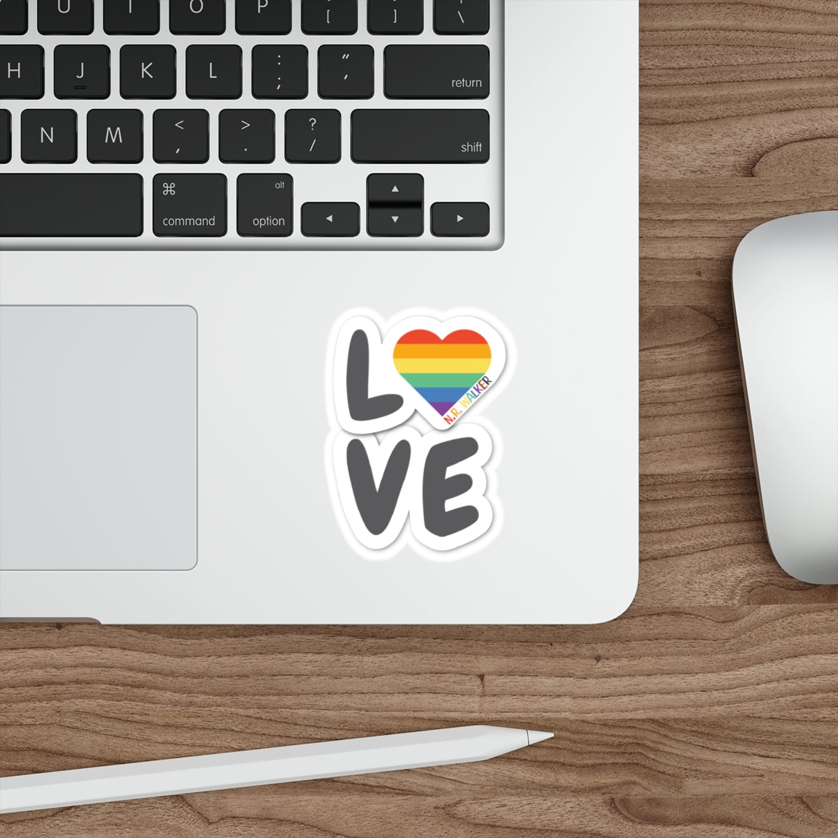 LOVE Author Die-Cut Stickers