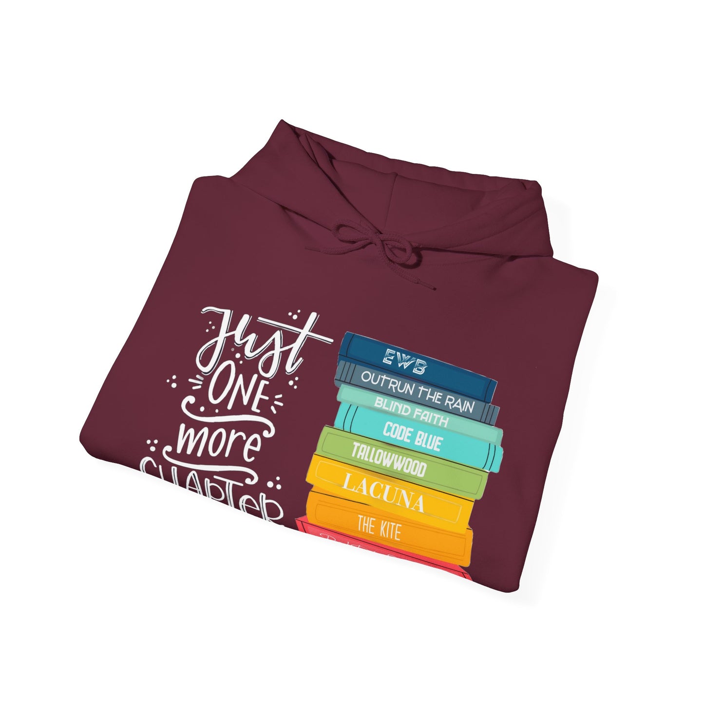 Just One More Chapter - books with titles - Unisex Heavy Blend™ Hooded Sweatshirt