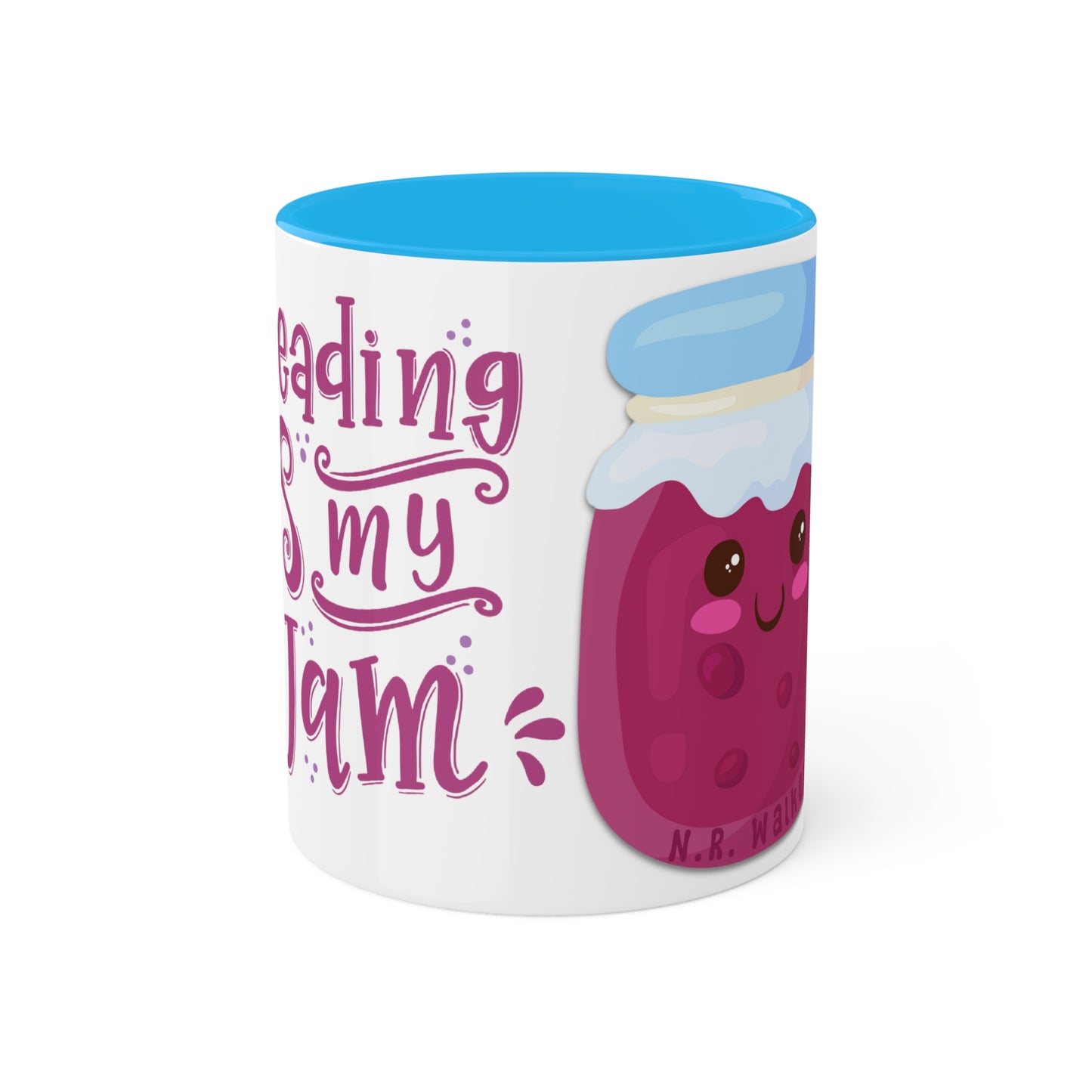 Reading Is My Jam Colorful Mugs, 11oz