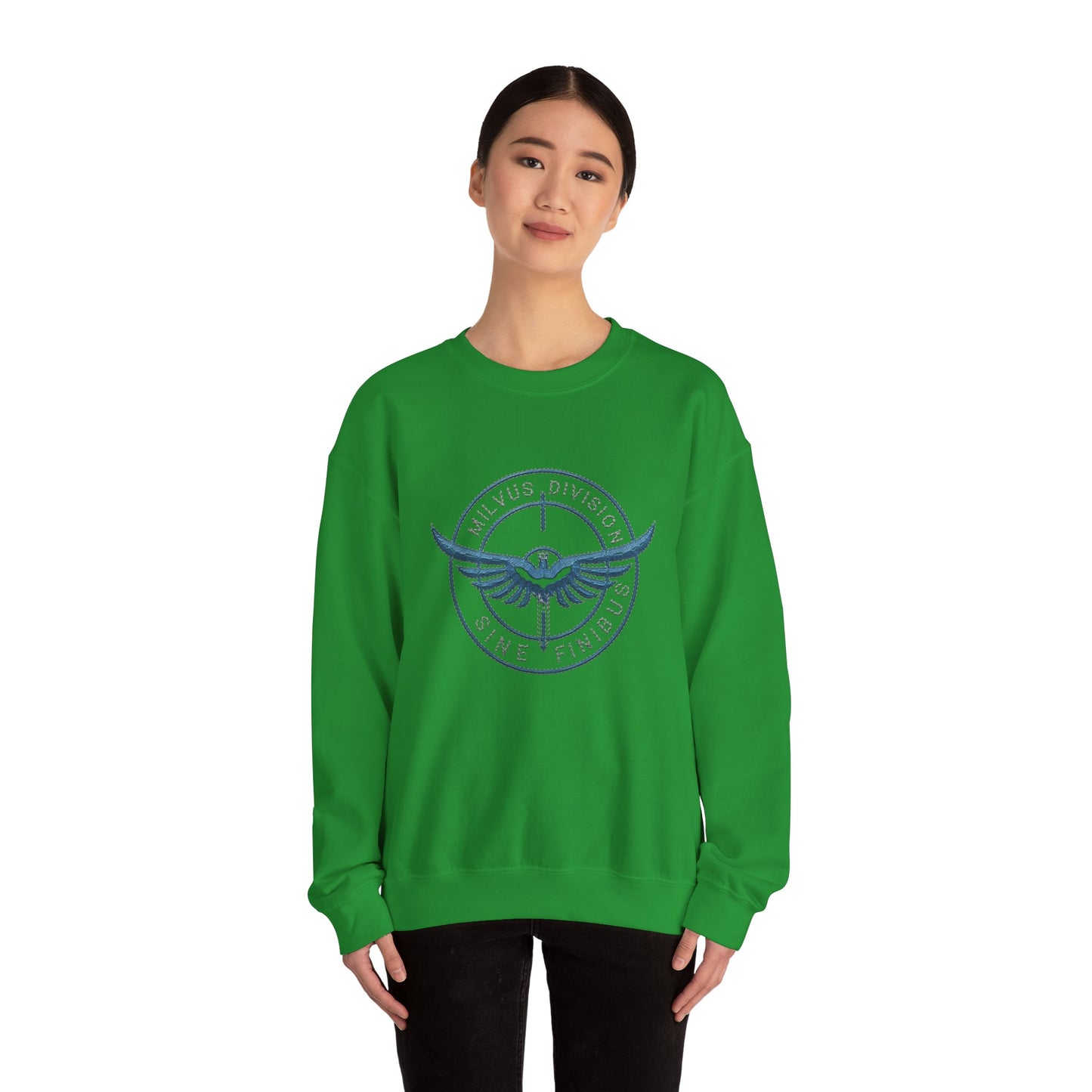 Milvus Division logo Unisex Heavy Blend™ Crewneck Sweatshirt