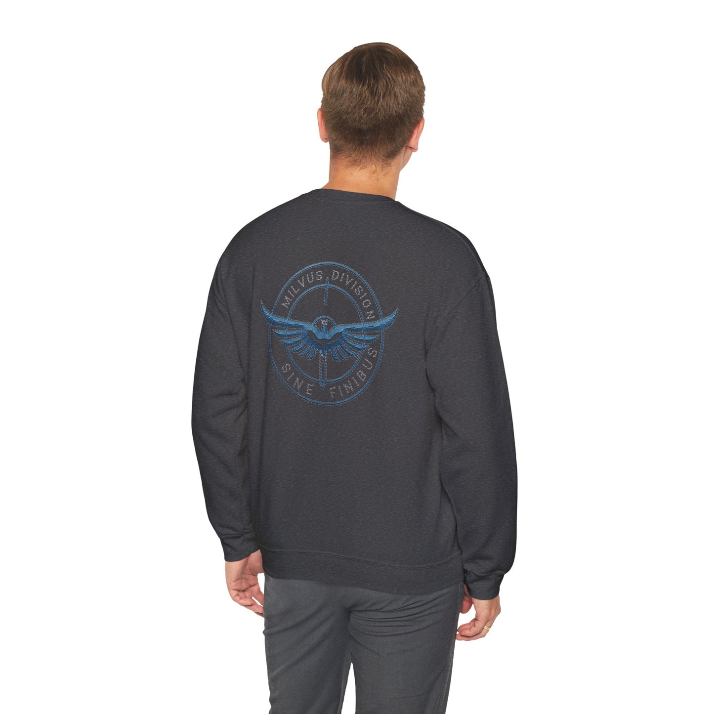 Milvus Division logo Unisex Heavy Blend™ Crewneck Sweatshirt