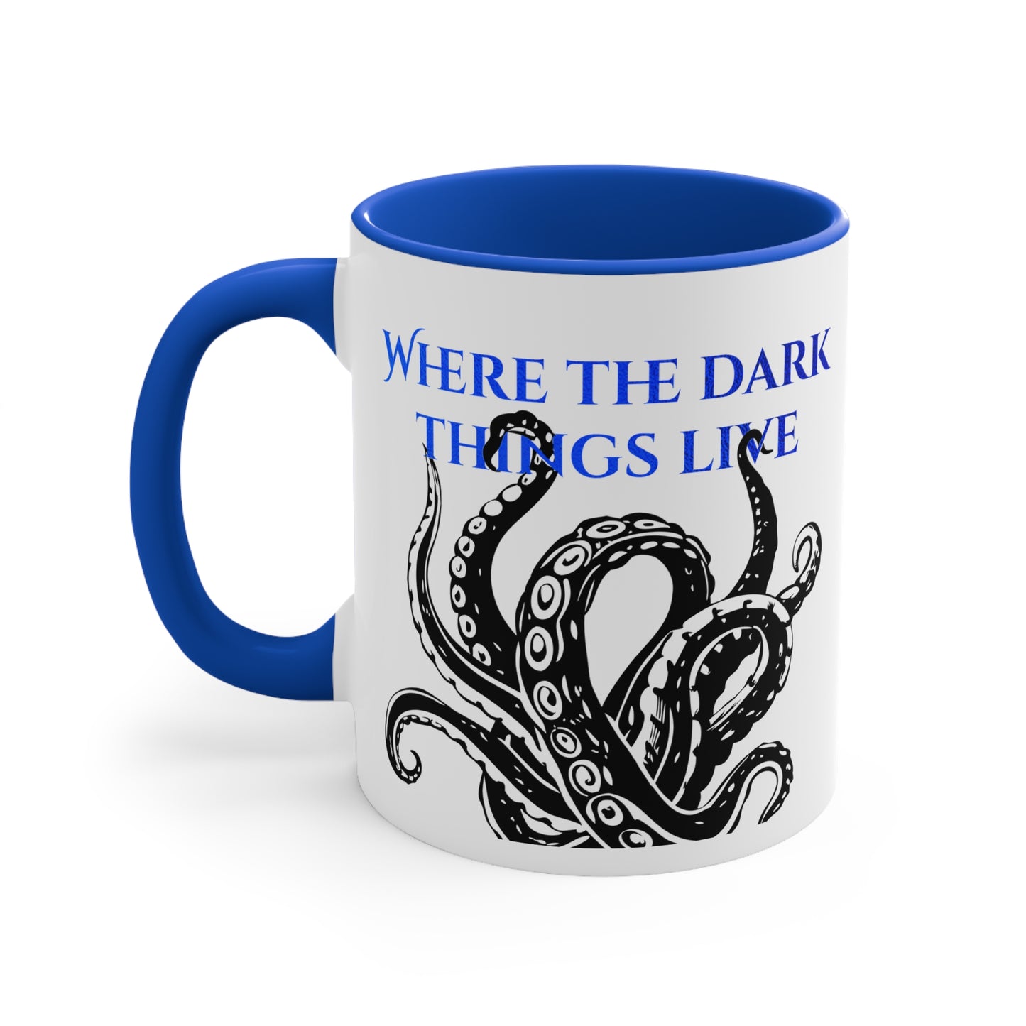 Tenebrae Blue Accent Mugs, 11oz
