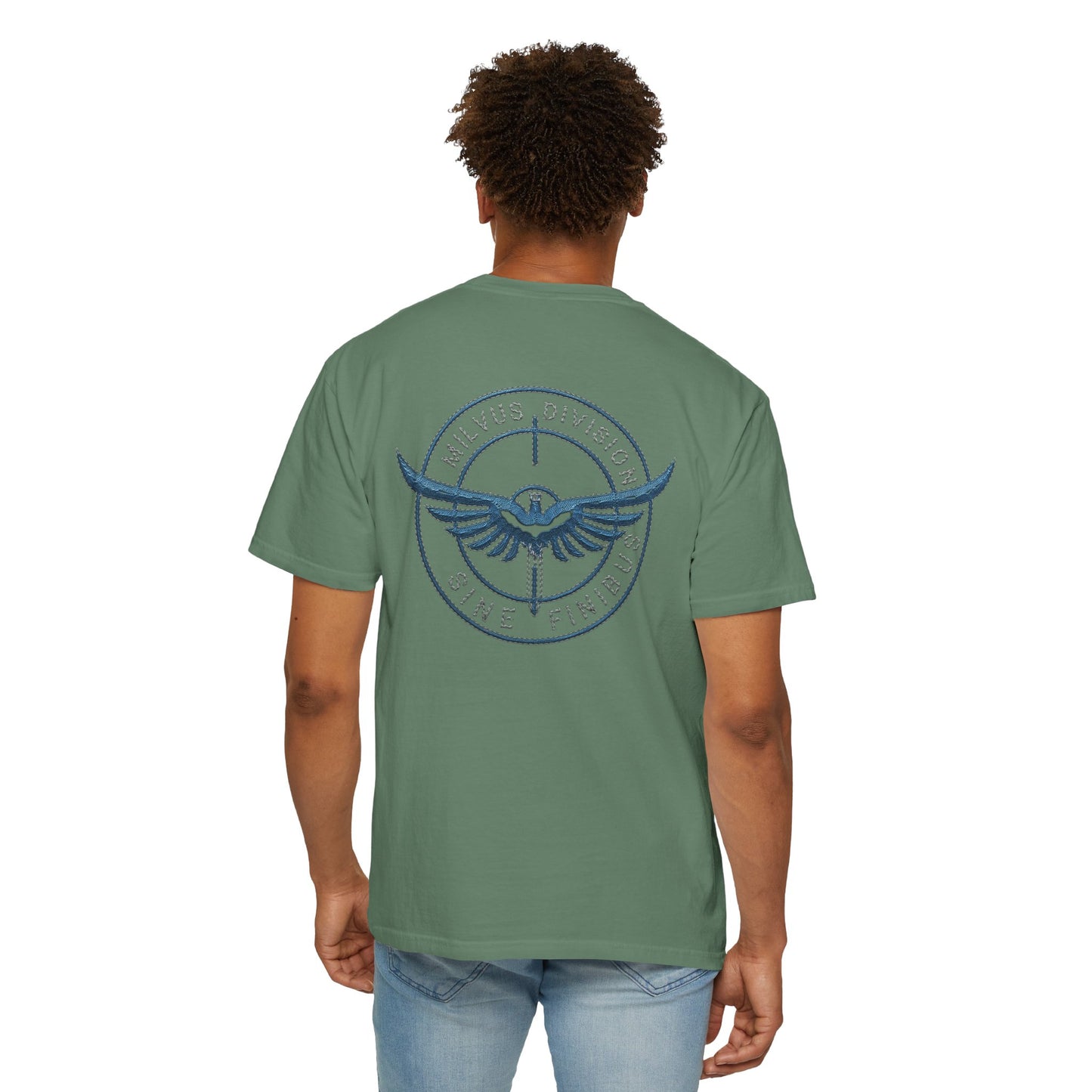 Milvus Division Logo Unisex Garment-Dyed T-Shirt
