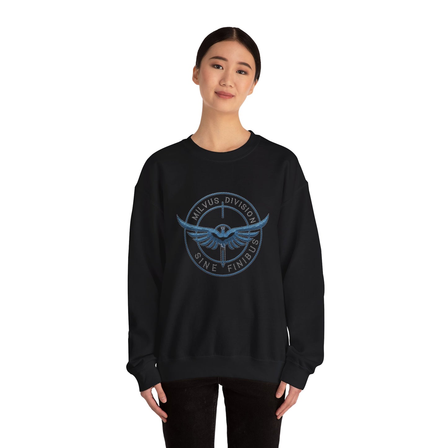 Milvus Division logo Unisex Heavy Blend™ Crewneck Sweatshirt