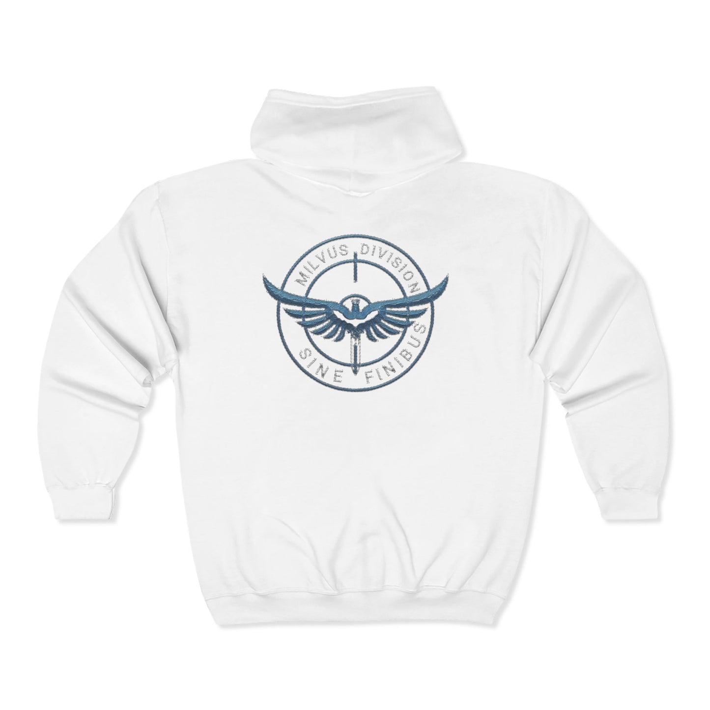 Milvus Division Logo Unisex Full Zip Hoodie