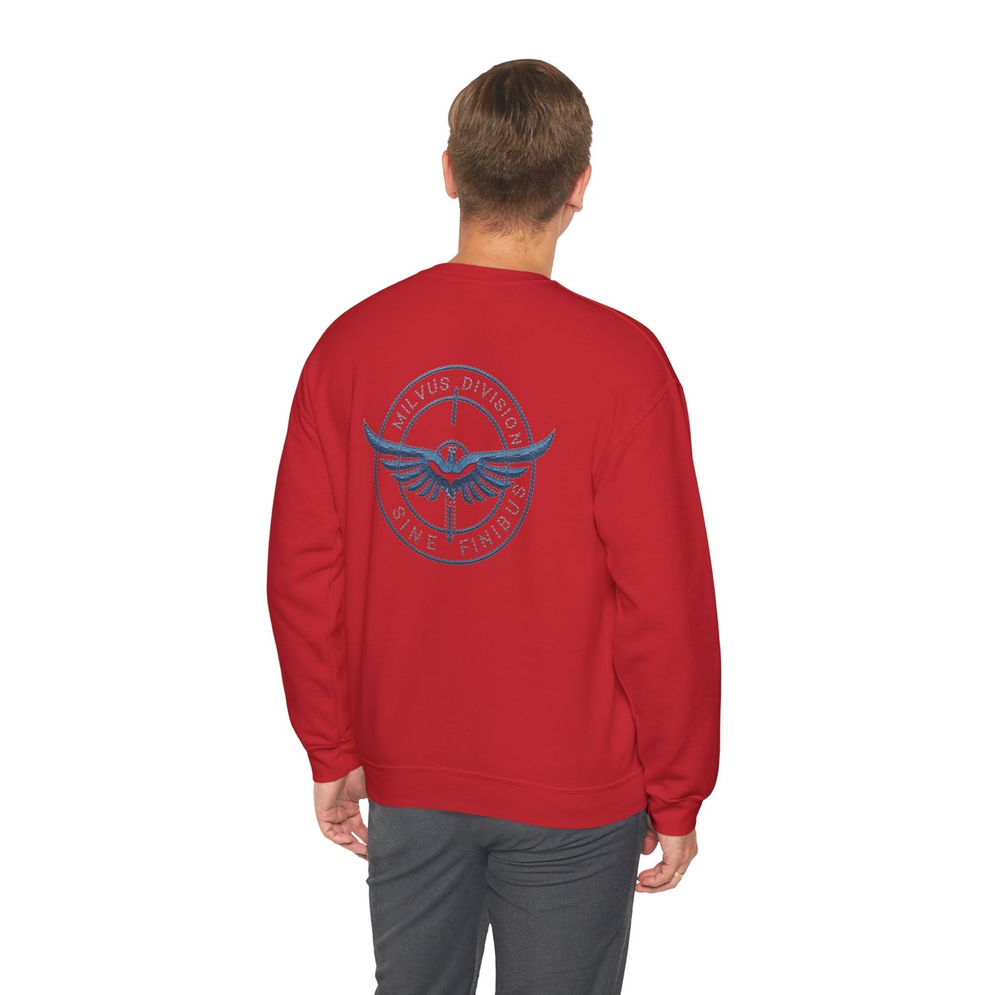 Milvus Division logo Unisex Heavy Blend™ Crewneck Sweatshirt