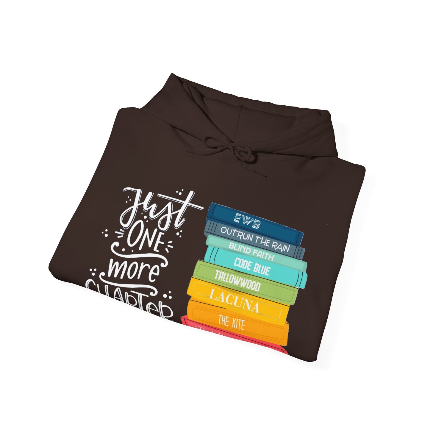 Just One More Chapter - books with titles - Unisex Heavy Blend™ Hooded Sweatshirt