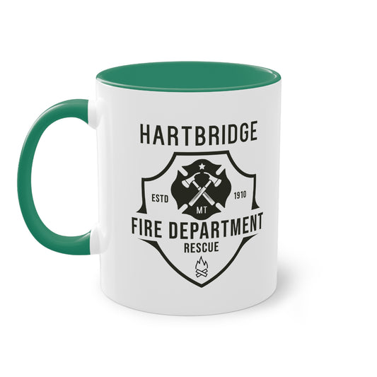 Hartbridge Fire Dept coffee mug - Two-Tone Coffee Mug, 11oz