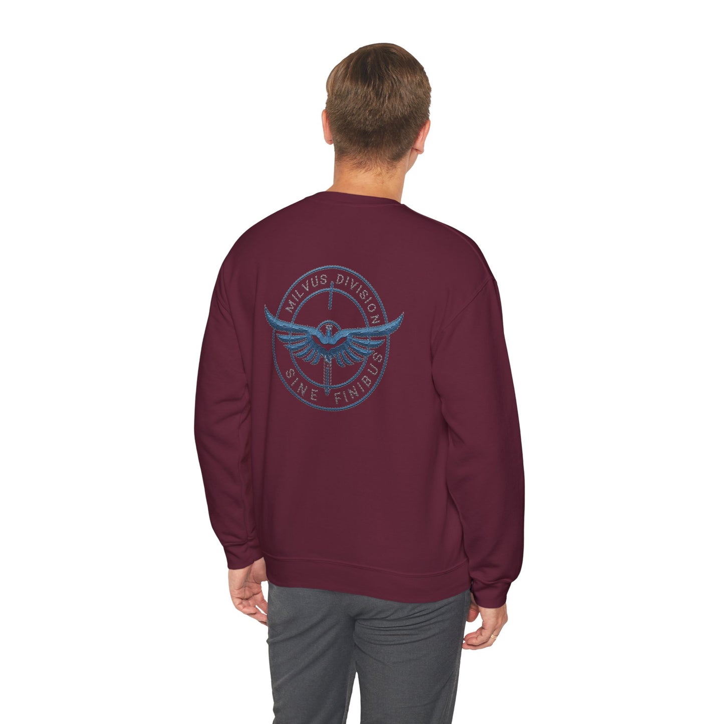 Milvus Division logo Unisex Heavy Blend™ Crewneck Sweatshirt