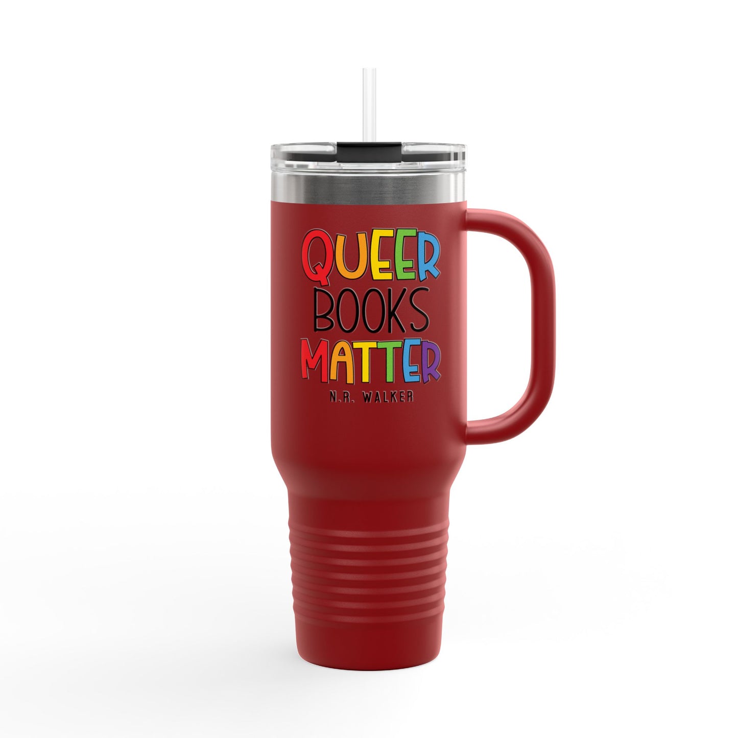 Queer Books Matter Travel Mug | 40oz Insulated Mug