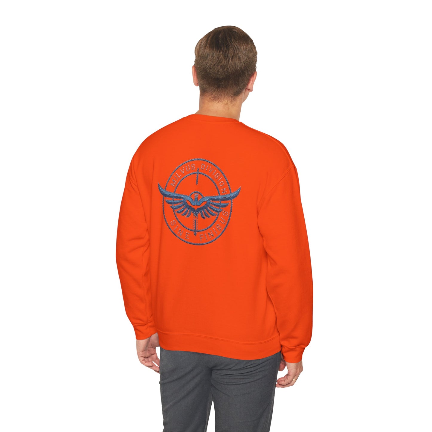 Milvus Division logo Unisex Heavy Blend™ Crewneck Sweatshirt