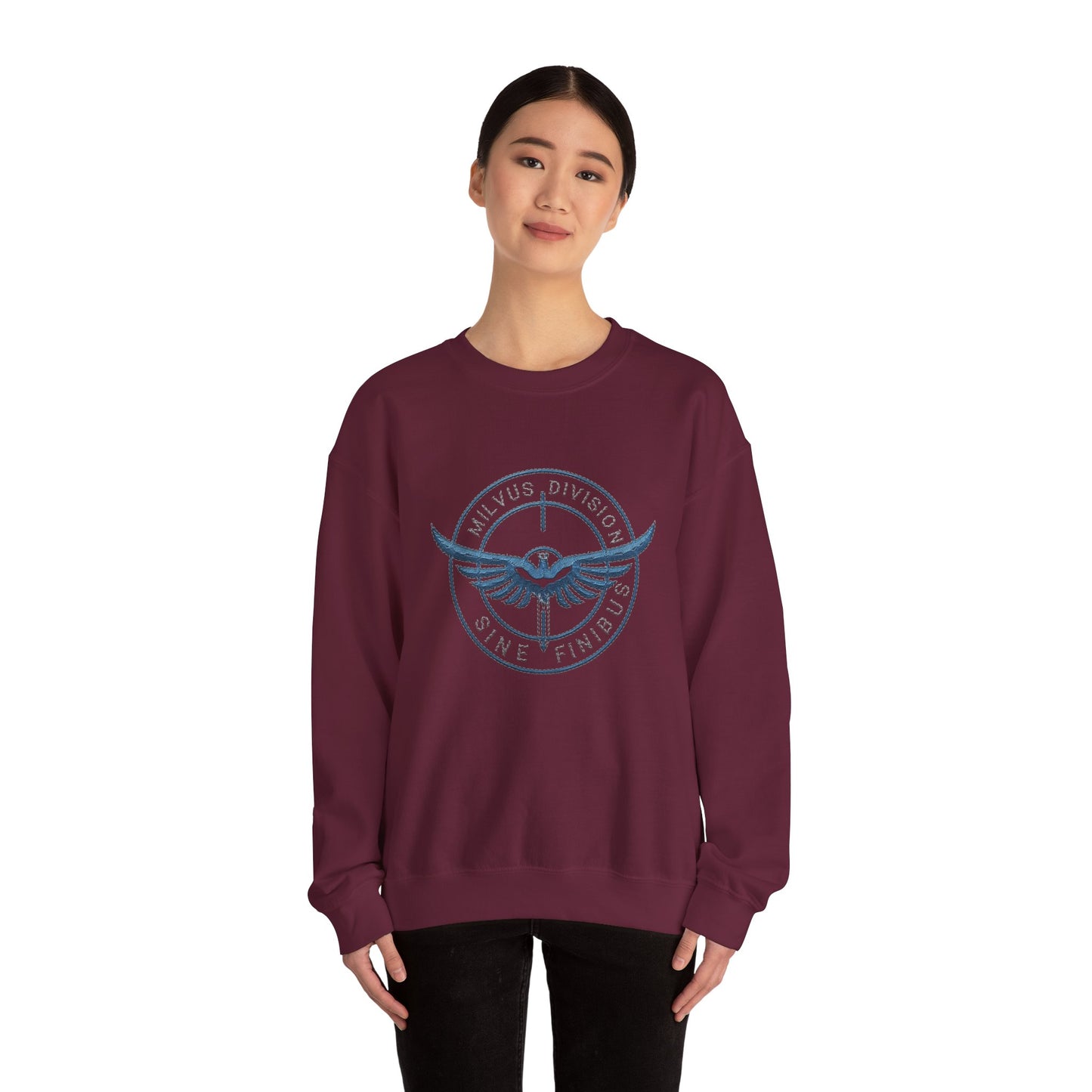 Milvus Division logo Unisex Heavy Blend™ Crewneck Sweatshirt