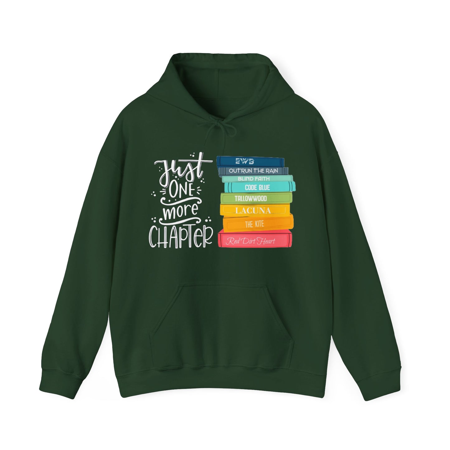 Just One More Chapter - books with titles - Unisex Heavy Blend™ Hooded Sweatshirt