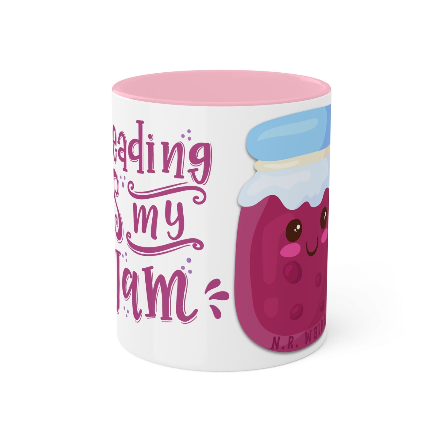 Reading Is My Jam Colorful Mugs, 11oz