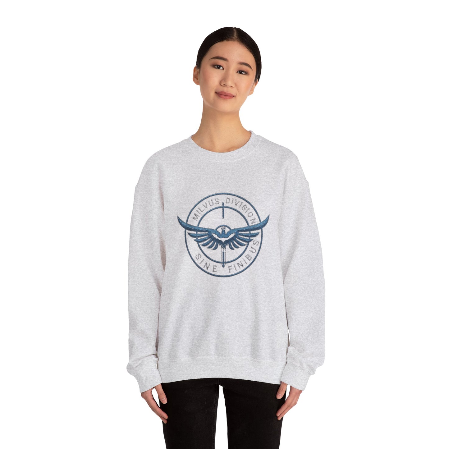 Milvus Division logo Unisex Heavy Blend™ Crewneck Sweatshirt