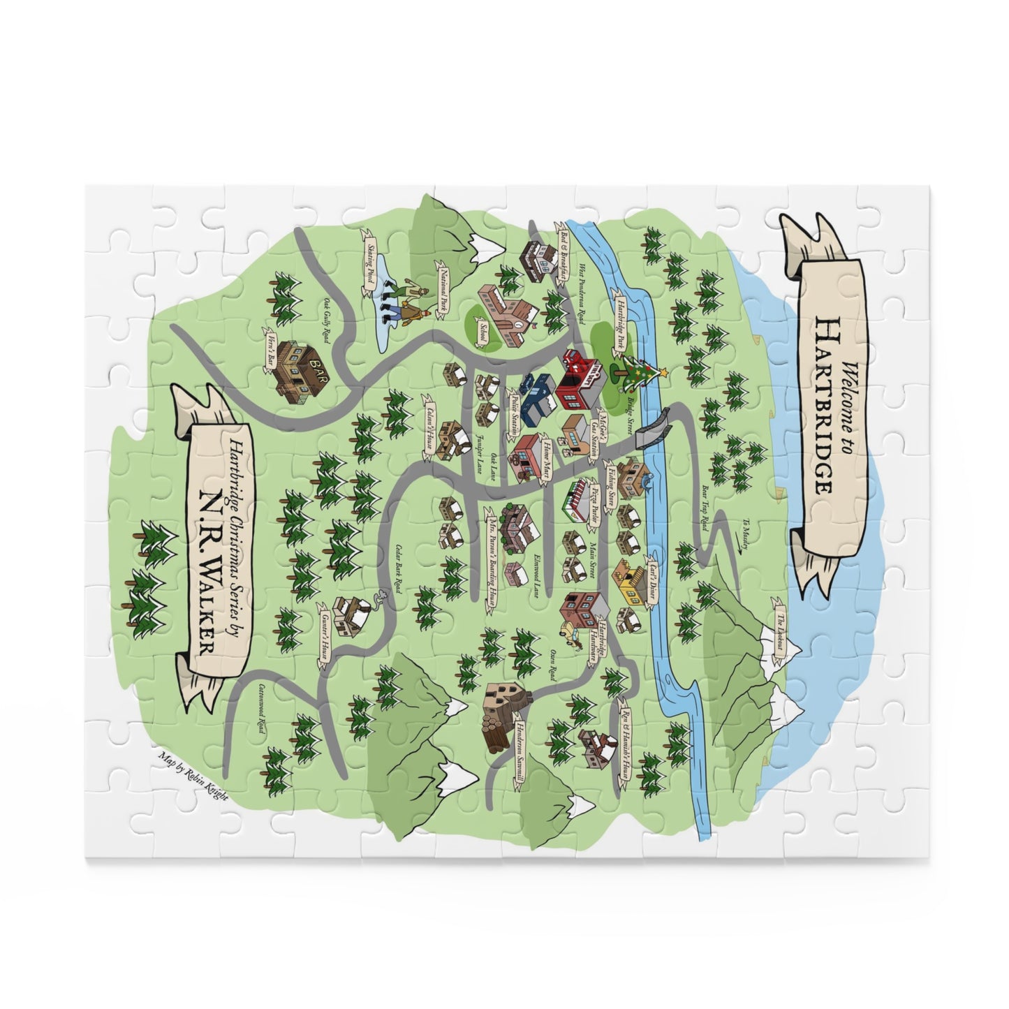 Hartbridge Map Puzzle (120, 252, 500-Piece)