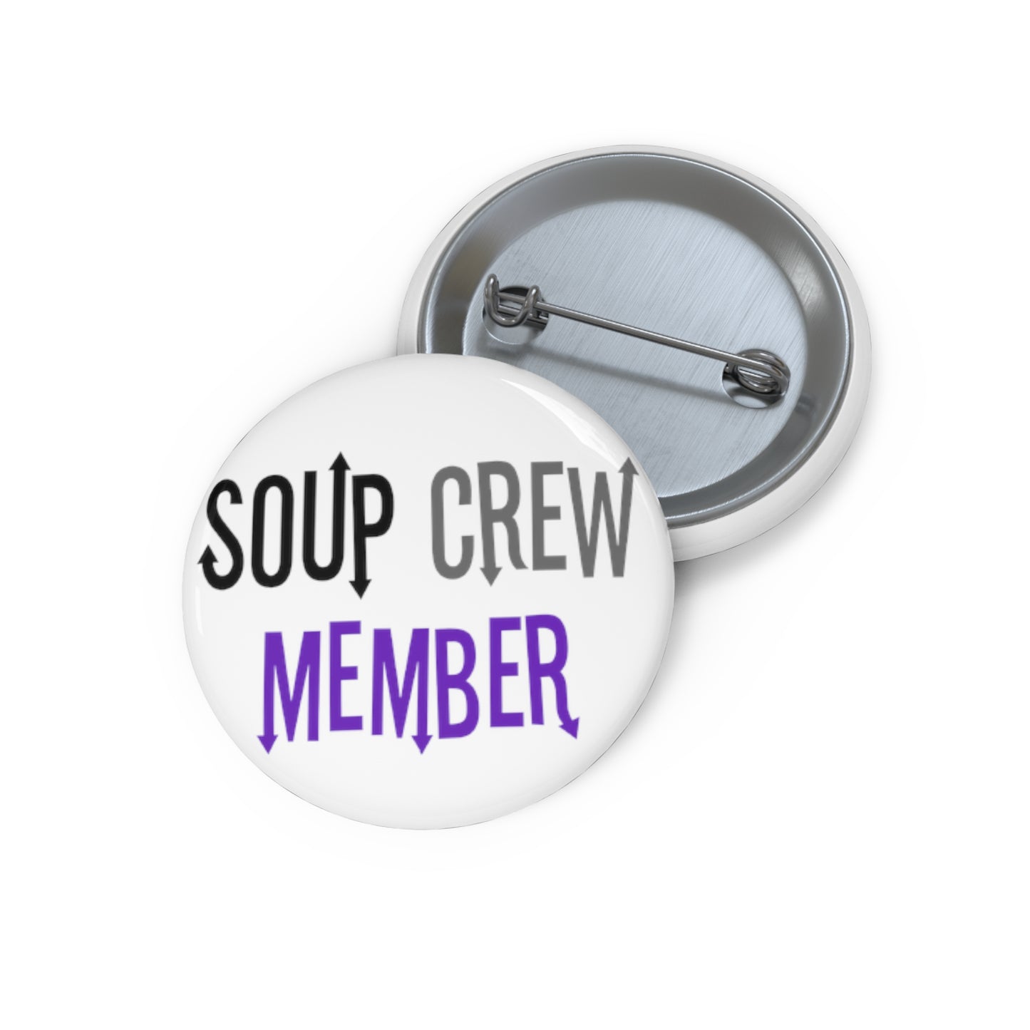 Upside Down Soup Crew Custom Pin Buttons