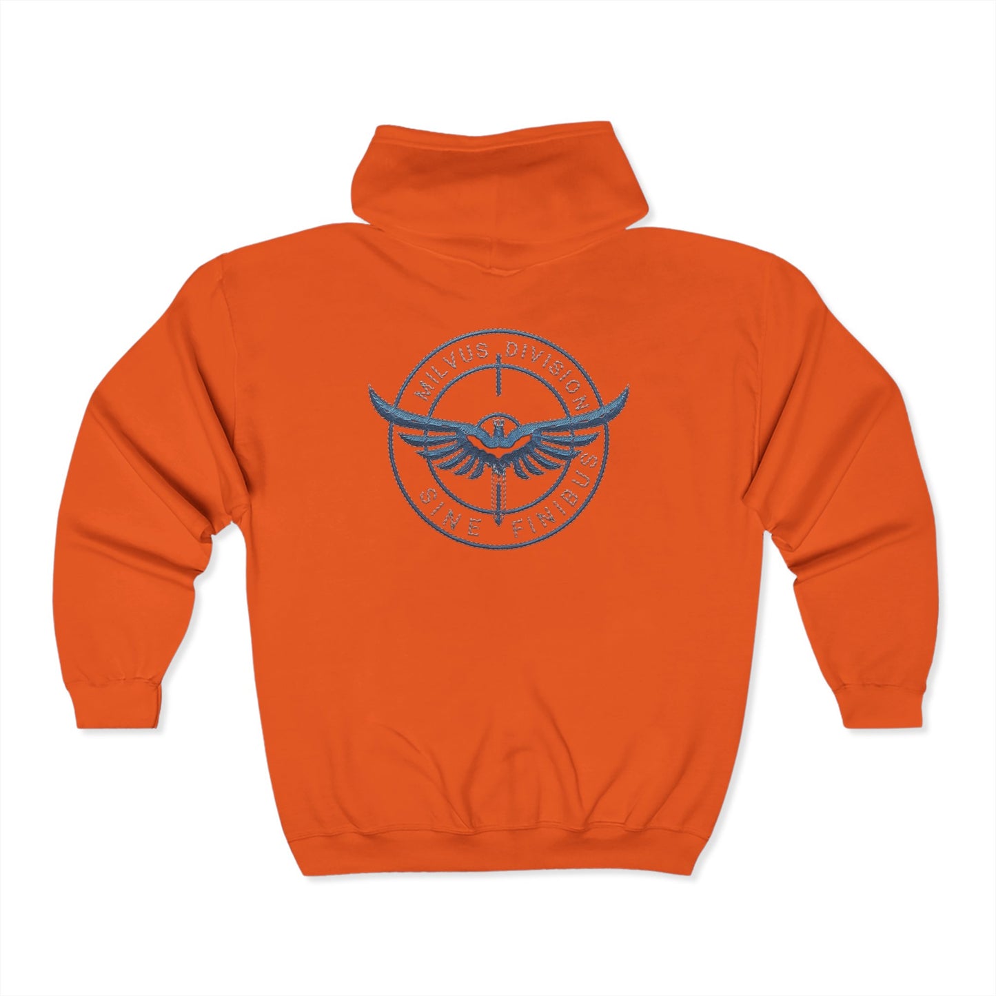 Milvus Division Logo Unisex Full Zip Hoodie