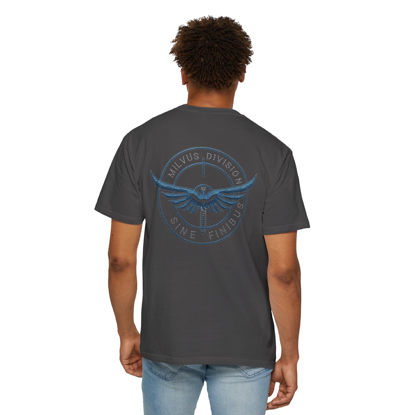 Milvus Division Logo Unisex Garment-Dyed T-Shirt