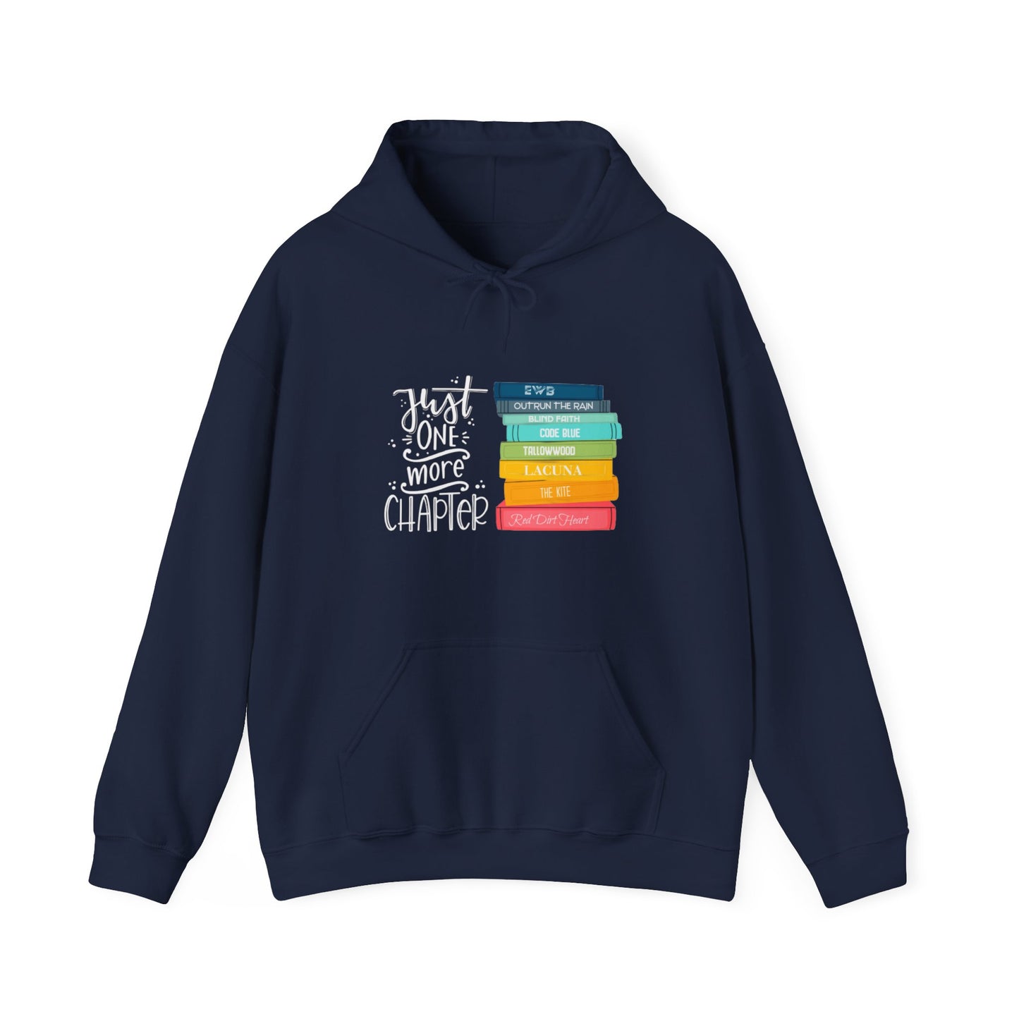 Just One More Chapter - books with titles - Unisex Heavy Blend™ Hooded Sweatshirt