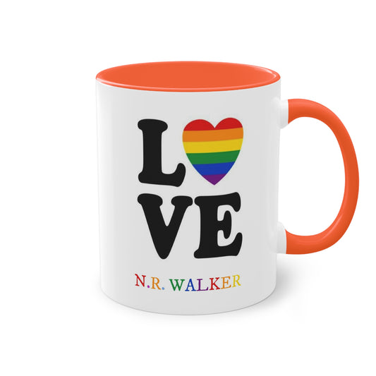 N.R. Walker author Two-Tone Coffee Mug, 11oz