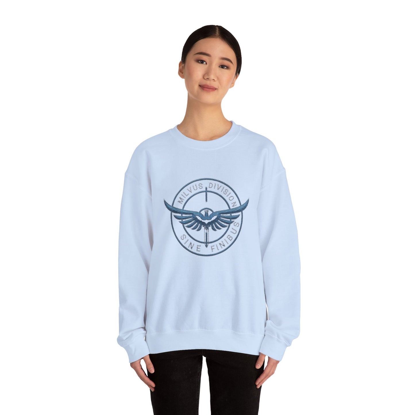 Milvus Division logo Unisex Heavy Blend™ Crewneck Sweatshirt