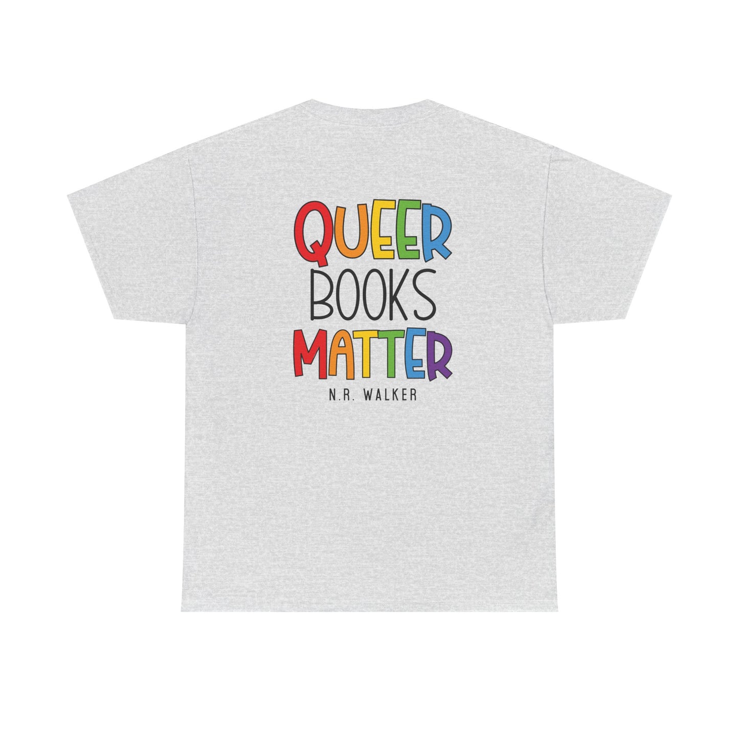 Queer Books Matter Tee, Unisex Heavy Cotton Tee for LGBTQ+ Readers